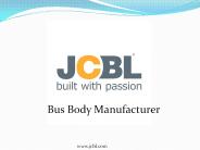 Bus Body Manufacturers in India