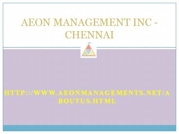 Aeon Management Inc _--- Chennai Velachery Reviews (((Aeon )) Mgt