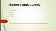 blepharoplasty surgery