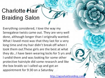 Cheap Hair Braiding Salons Charlotte