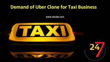 Taxi Business with Uber Clone