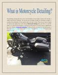 What is Motorcycle Detailing? PowerPoint PPT Presentation