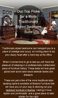 Choose The Right Traditional Suit For Your Bedroom Furniture PowerPoint PPT Presentation