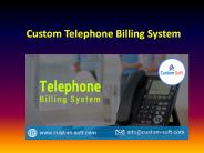 Telephone Billing System developed by CustomSoft
