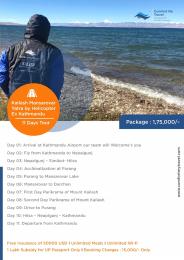 Kailash Yatra Registration open by helicopter from Kathmandu 2019