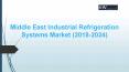 Middle East Industrial Refrigeration Systems Market (2018-2024) PowerPoint PPT Presentation