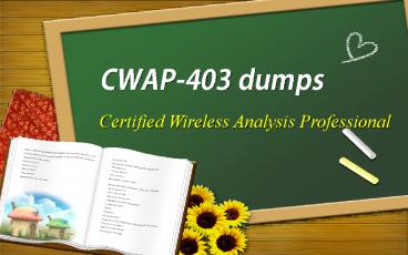 CWAP Certification CWAP-403 questions