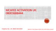 How to activate Mcafee product