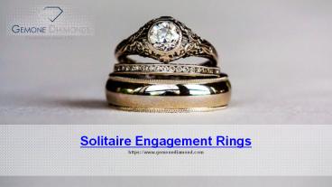 Solitaire Engagement Rings