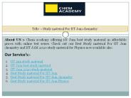 Best Study material For IIT Jam chemistry