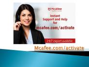 mcafee.com/activate - Latest Press Release