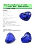 Buy Premium Quality Certified Blue Sapphire Stone
