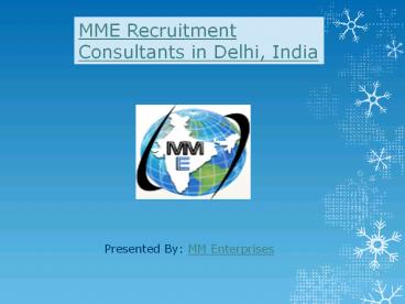 MM Enterprises Top Recruitment Consultants in India