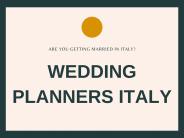 Wedding Planners Italy