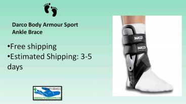Darco Body Armour Sport Ankle Brace