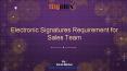 Electronic Signatures Sales Team PowerPoint PPT Presentation
