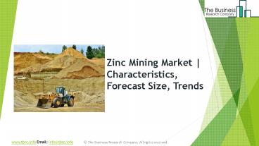 Zinc Mining Global Market Report 2019