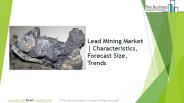 Lead Mining Global Market Report 2019