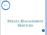 Strata management services