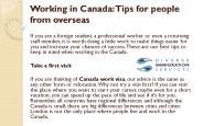 Canada Work Visa - Top Immigration Consultants