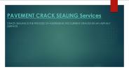 Crack Sealing Asphalt Pavement Mississauga