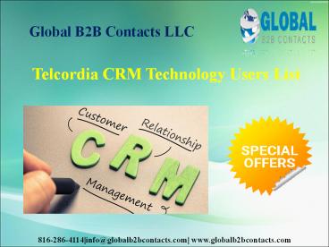  Telcordia CRM Technology Users List