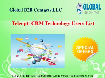  Teleopti CRM Technology Users List