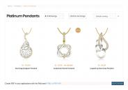 Buy Platinum Pendant Online