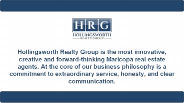 Maricopa AZ Real Estate Agents - Hollingsworth Realty Group