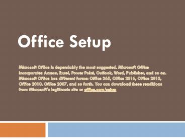 Office.com/setup – Activate Office Antivirus