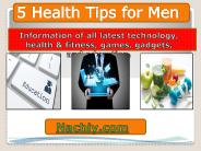 Top 5 health tips for men