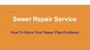 Sewer Repair Service