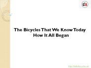 Bicycle History