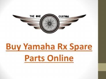 Buy Yamaha Rx Spare Parts Online