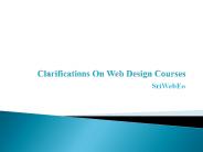 Clarifications On Web Design Courses