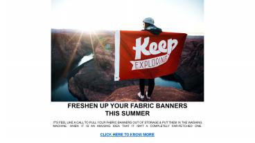 Freshen Up Your Fabric Banners This Summer