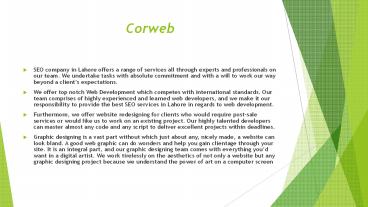 best seo expert in lahore