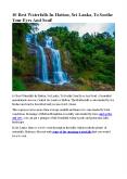 10 Best Waterfalls In Hatton, Sri Lanka, To Soothe Your Eyes And Soul! PowerPoint PPT Presentation