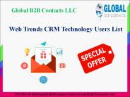  Web Trends CRM Technology Users List