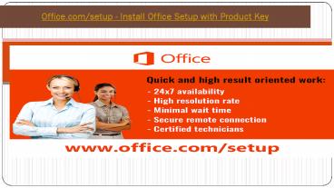 Office.com/setup - Install Office Setup with Product Key