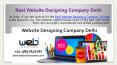 Website Designing Company In India PowerPoint PPT Presentation