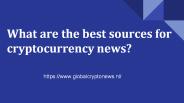 What are the best sources for cryptocurrency news?