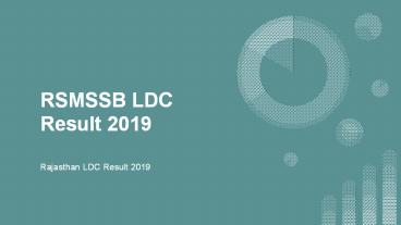 RSMSSB LDC Result 2019, Rajasthan LDC Result 2019