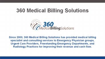 Florida Emergency Physicians Billing - 360 Medical Billing Solutions