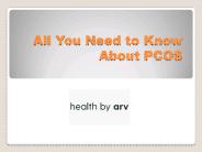 All You Need to Know About PCOS