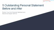 5 Outstanding Personal Statement Before and After