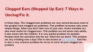 Clogged ears (1)