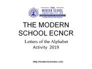 Letters of the Alphabet