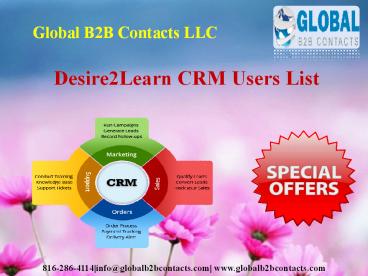  Desire2Learn CRM Users List