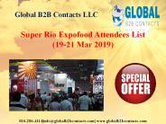 Super Rio Expofood Attendees List